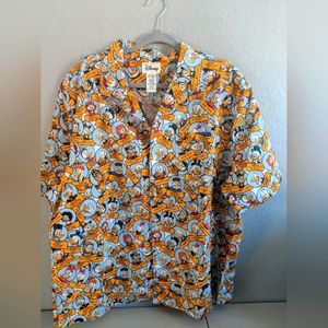 Disney Parks Donald Duck Camp Casual Shirt Gift Idea Geek Preppy Culture